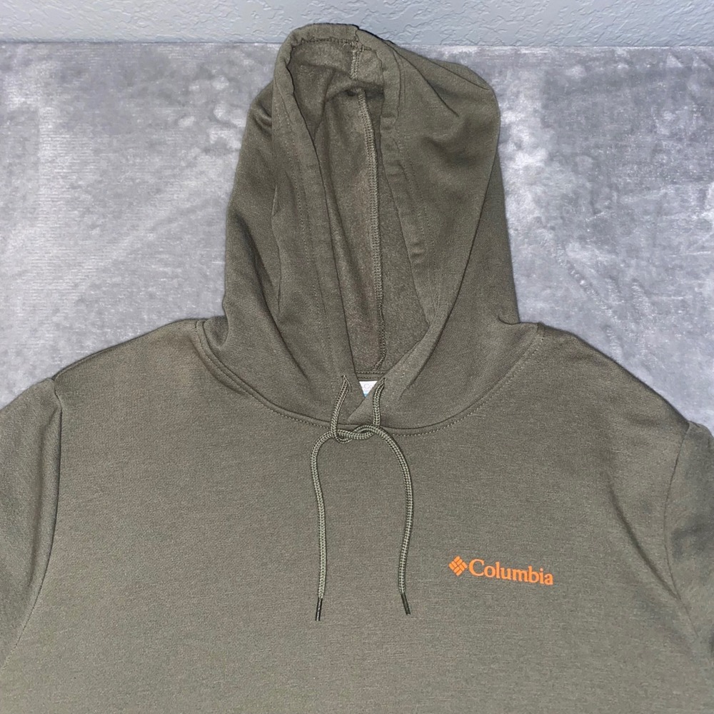 Columbia Sportswear Bigfoot Graphic Hoodie‎ Olive Green Men's Size L NWT